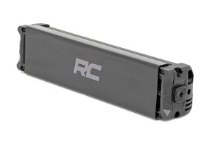 LED Light Bar - Rough Country - Black Series, Dual Row, White DRL - Black